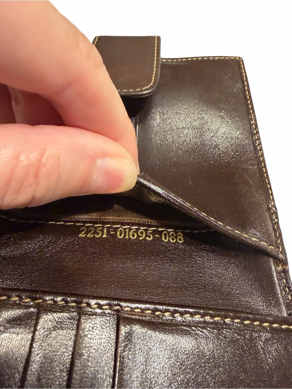 Vintage Fendi Brown Monogram Canvas & Leather Tri-Fold Wallet 1985-1990